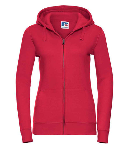 Russell Ladies Authentic Zip Hooded Sweatshirt - Classic Red (266F)