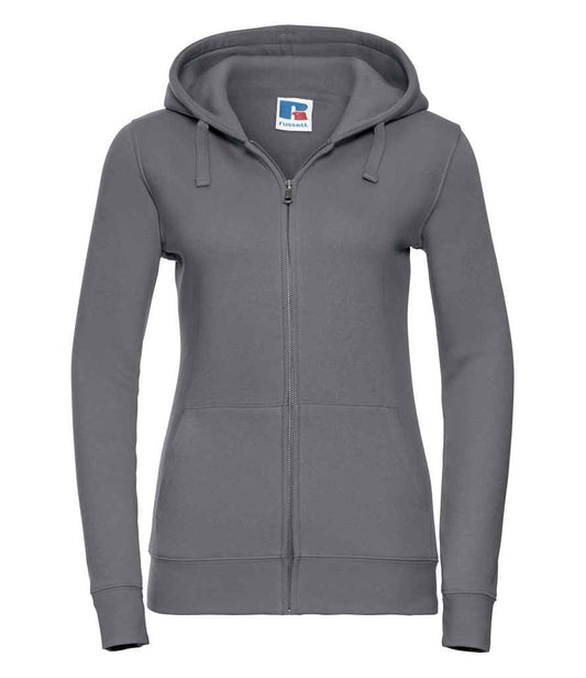 Russell Ladies Authentic Zip Hooded Sweatshirt - Convoy Grey (266F)