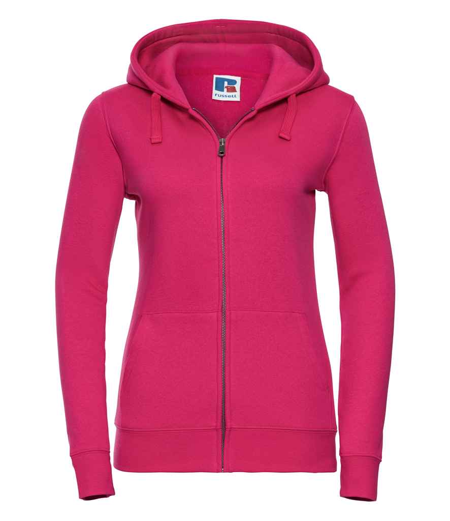 Russell Ladies Authentic Zip Hooded Sweatshirt - Fuchsia (266F)