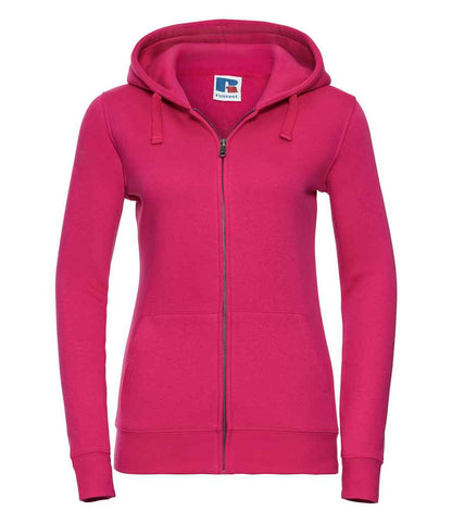Russell Ladies Authentic Zip Hooded Sweatshirt - Fuchsia (266F)