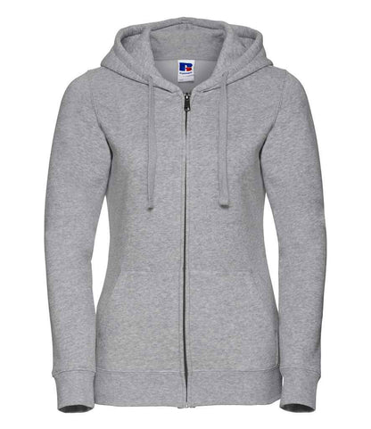 Russell Ladies Authentic Zip Hooded Sweatshirt - Light Oxford (266F)