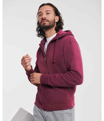 Russell Authentic Zip Hooded Sweatshirt - Burgundy (266M)
