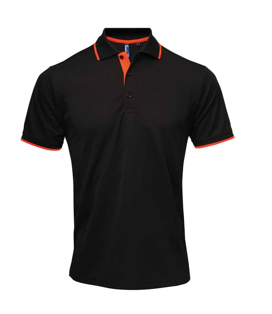 Premier Contrast Coolchecker® Piqué Polo Shirt - FRONT