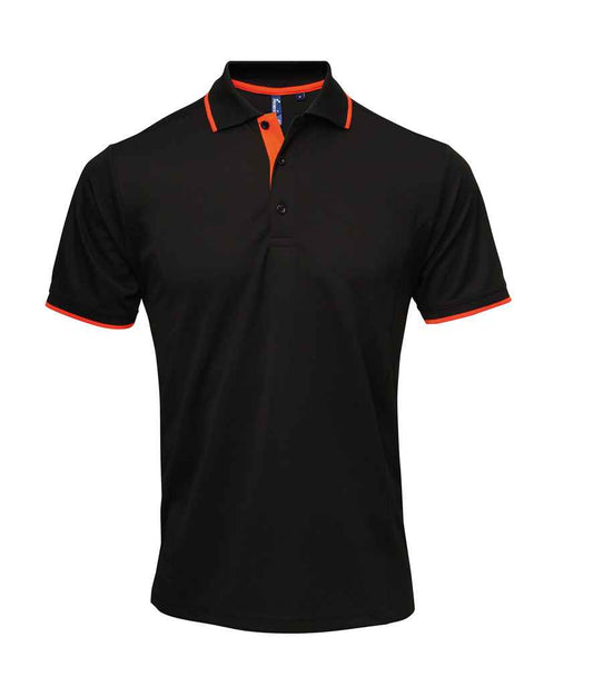 Premier Contrast Coolchecker® Piqué Polo Shirt - FRONT