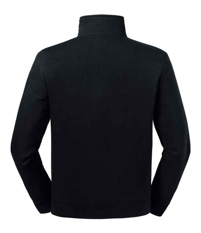 Russell Authentic Zip Neck Sweatshirt - Black (270M)