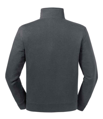 Russell Authentic Zip Neck Sweatshirt - Convoy Grey (270M)