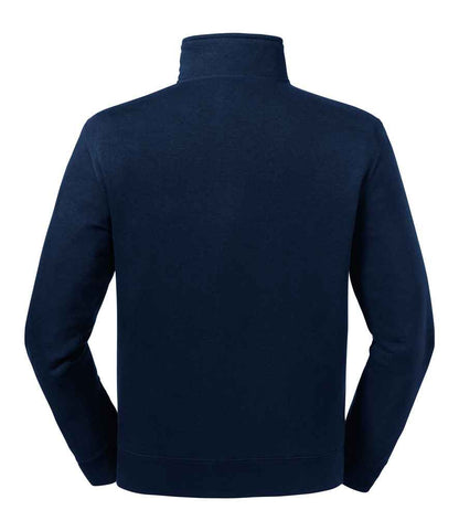 Russell Authentic Zip Neck Sweatshirt - French Navy (270M)