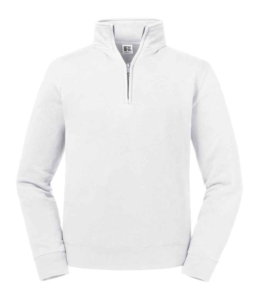 Russell Authentic Zip Neck Sweatshirt - White (270M)
