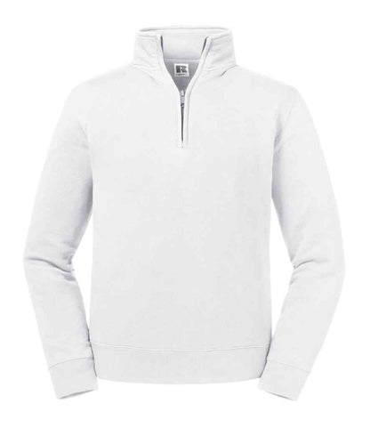 Russell Authentic Zip Neck Sweatshirt - White (270M)