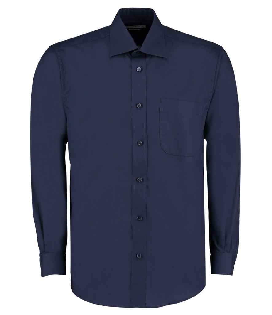 Kustom Kit Long Sleeve Classic Fit Business Shirt - FRONT