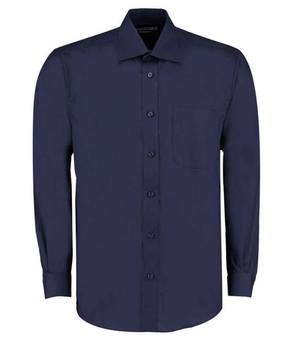 Kustom Kit Long Sleeve Classic Fit Business Shirt - FRONT