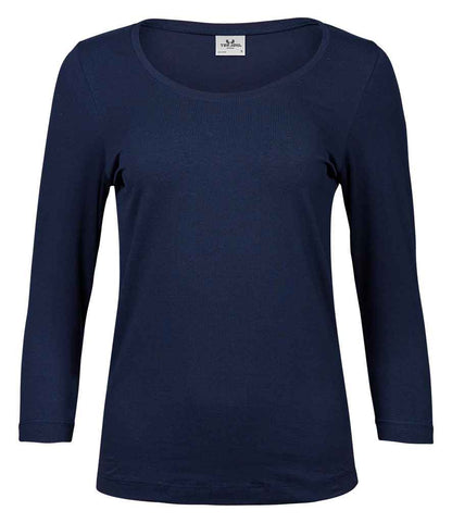 Tee Jays Ladies Stretch 3/4 Sleeve T-Shirt - FRONT