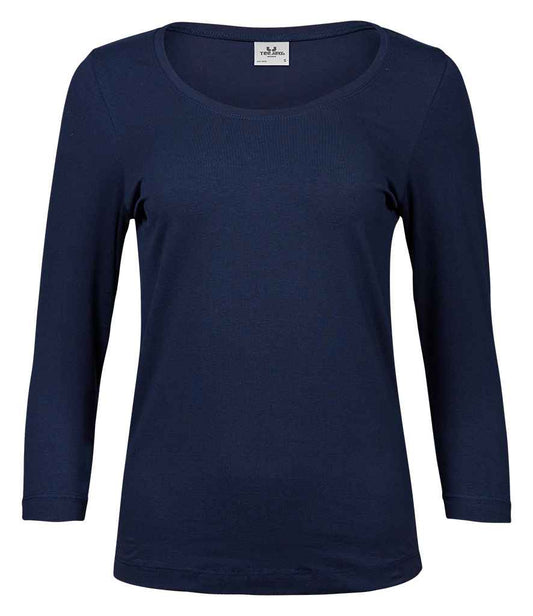 Tee Jays Ladies Stretch 3/4 Sleeve T-Shirt - FRONT