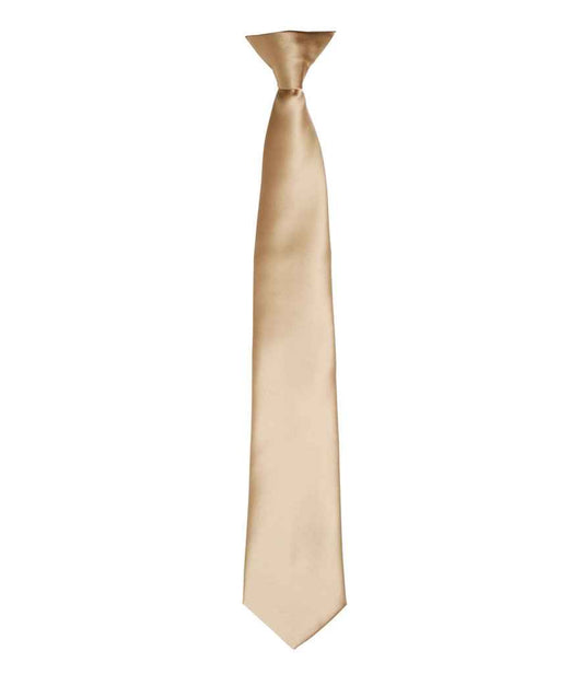 Premier 'Colours' Satin Clip Tie - FRONT