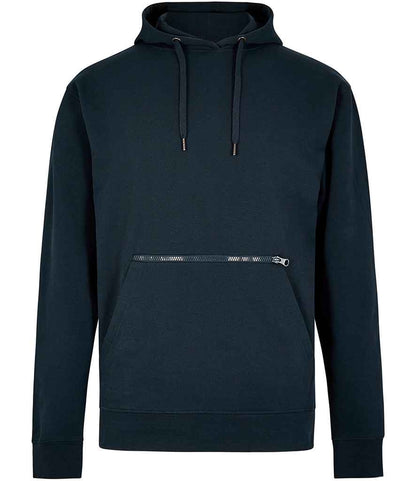 Kustom Kit Regular Fit Piqué Zipped Pocket Hoodie - FRONT