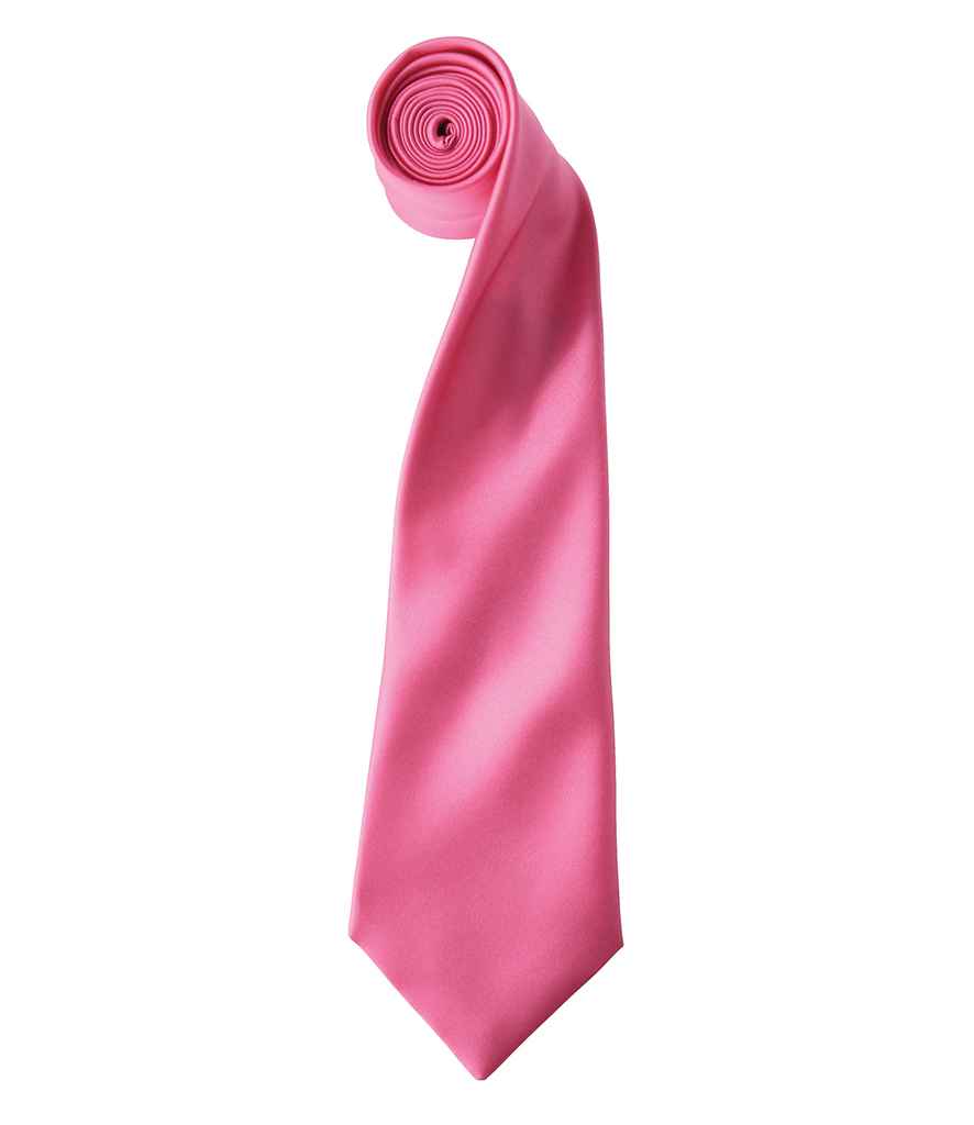 Premier 'Colours' Satin Tie - FRONT