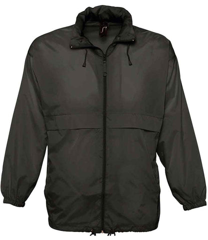 SOL'S SOL'S Unisex Surf Windbreaker Jacket - Black (32000)