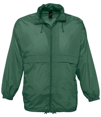 SOL'S SOL'S Unisex Surf Windbreaker Jacket - Forest Green (32000)