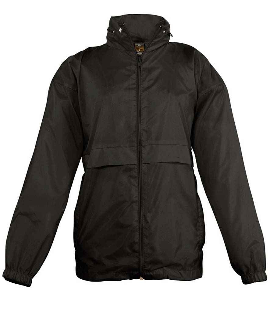 SOL'S SOL'S Kids Surf Windbreaker Jacket - Black (32300)