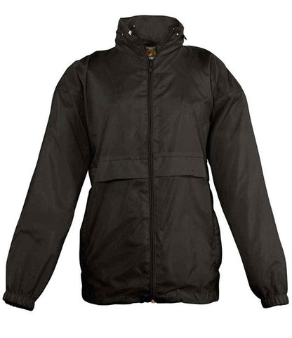 SOL'S SOL'S Kids Surf Windbreaker Jacket - Black (32300)