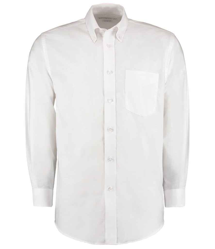 Kustom Kit Long Sleeve Classic Fit Workwear Oxford Shirt - FRONT