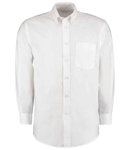 Kustom Kit Long Sleeve Classic Fit Workwear Oxford Shirt - FRONT