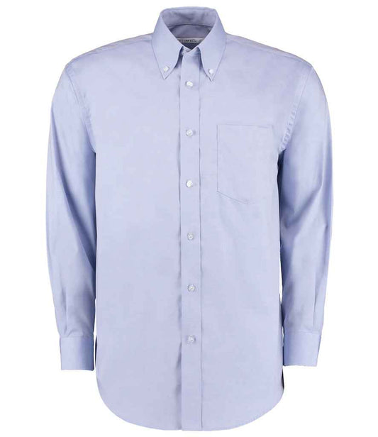 Kustom Kit Premium Long Sleeve Classic Fit Oxford Shirt - FRONT
