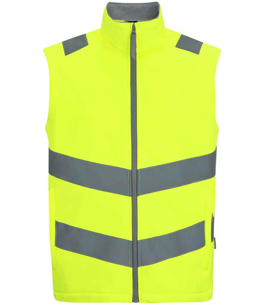 Regatta High Visibility Pro Contract Ablaze Soft Shell Bodywarmer - FRONT