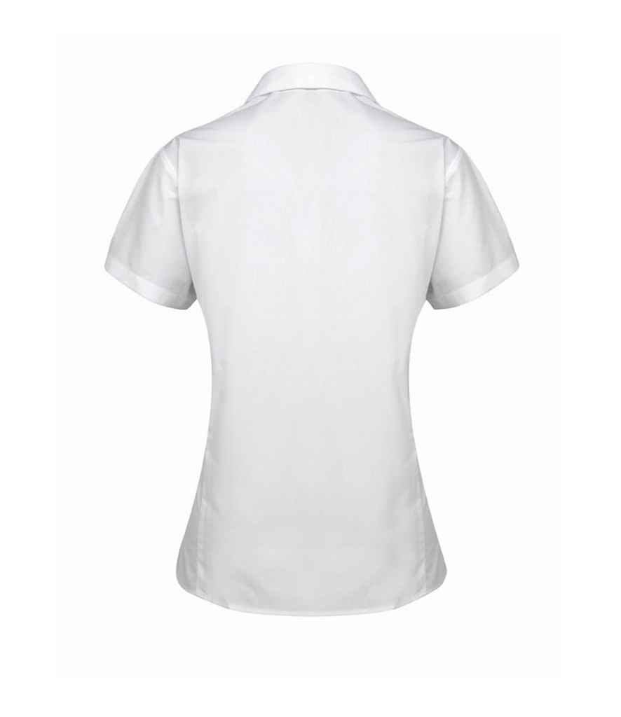 Premier Ladies Supreme Short Sleeve Poplin Shirt - BACK