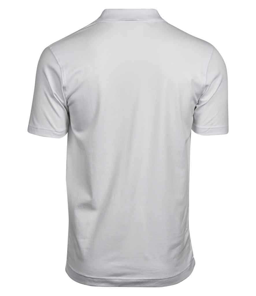 Tee Jays Luxury Stretch V Neck Polo Shirt - BACK