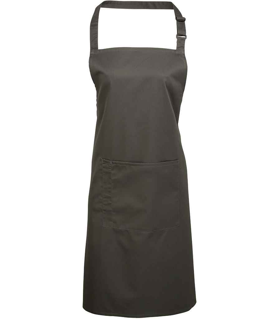 Premier 'Colours' Bib Apron with Pocket - FRONT