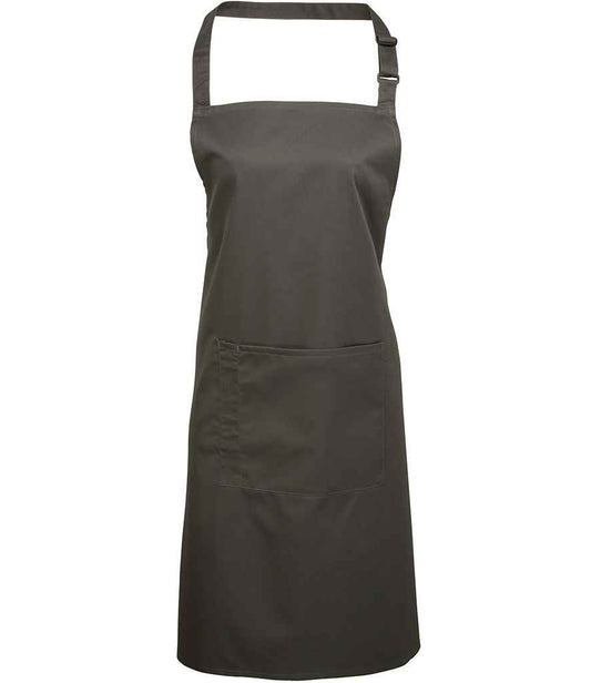 Premier 'Colours' Bib Apron with Pocket - FRONT