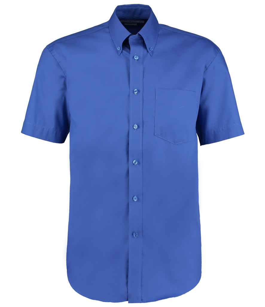 Kustom Kit Premium Short Sleeve Classic Fit Oxford Shirt - FRONT