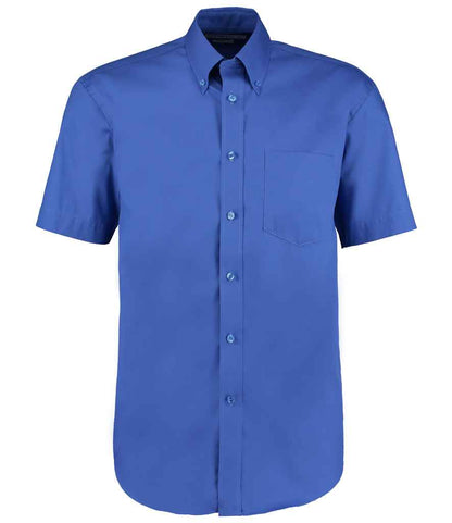 Kustom Kit Premium Short Sleeve Classic Fit Oxford Shirt - FRONT