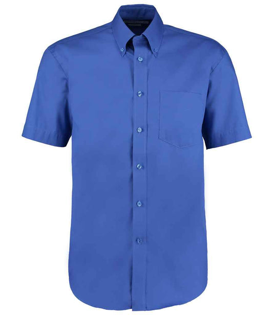 Kustom Kit Premium Short Sleeve Classic Fit Oxford Shirt - FRONT