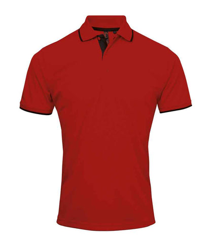 Premier Contrast Coolchecker® Piqué Polo Shirt - FRONT