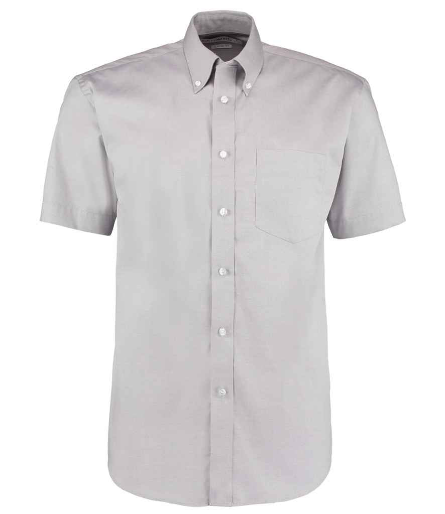 Kustom Kit Premium Short Sleeve Classic Fit Oxford Shirt - FRONT