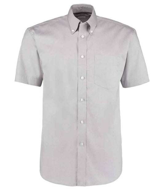 Kustom Kit Premium Short Sleeve Classic Fit Oxford Shirt - FRONT