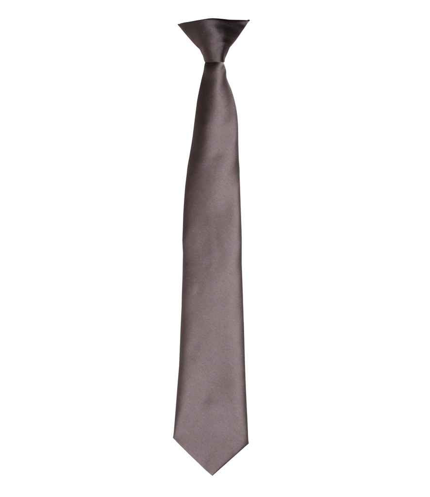 Premier 'Colours' Satin Clip Tie - FRONT