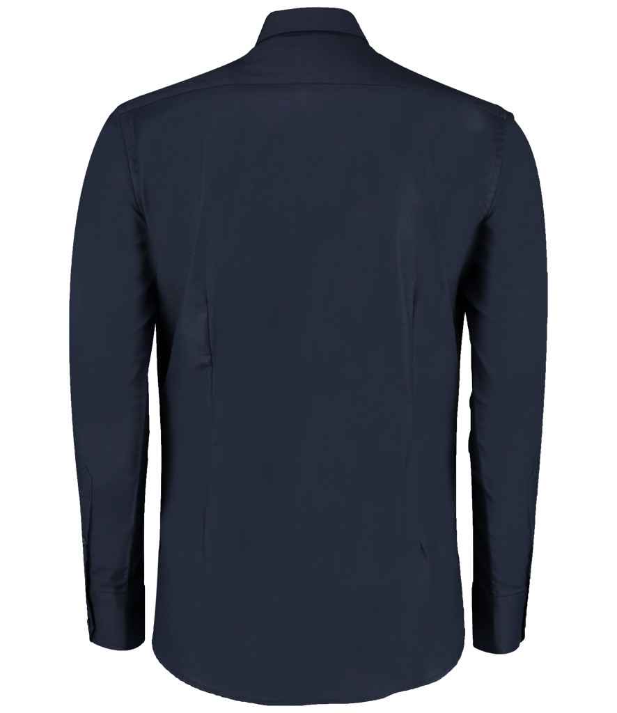 Kustom Kit Long Sleeve Slim Fit Workwear Oxford Shirt - BACK