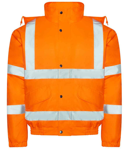 Pro RTX High Visibility Bomber Jacket - Orange - front