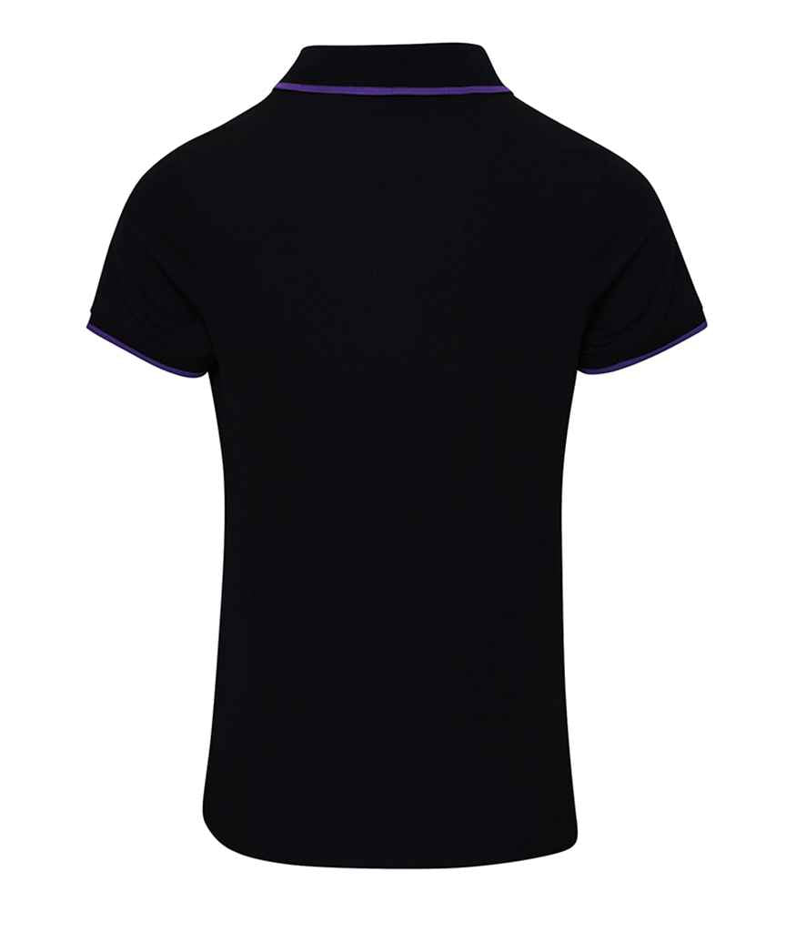 Premier Ladies Contrast Coolchecker® Piqué Polo Shirt - BACK