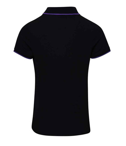 Premier Ladies Contrast Coolchecker® Piqué Polo Shirt - BACK