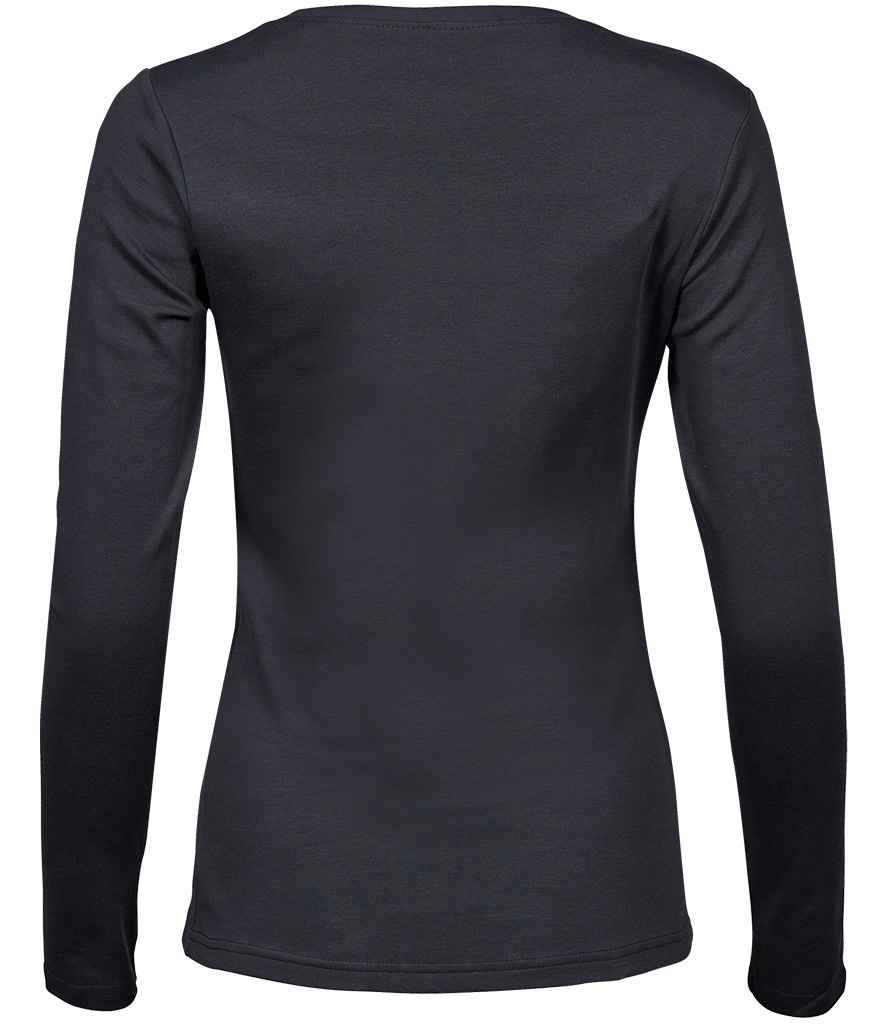 Tee Jays Ladies Long Sleeve Interlock T-Shirt - BACK
