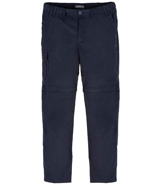 Craghoppers Expert Kiwi Convertible Trousers - Dark Navy (CR235) - front