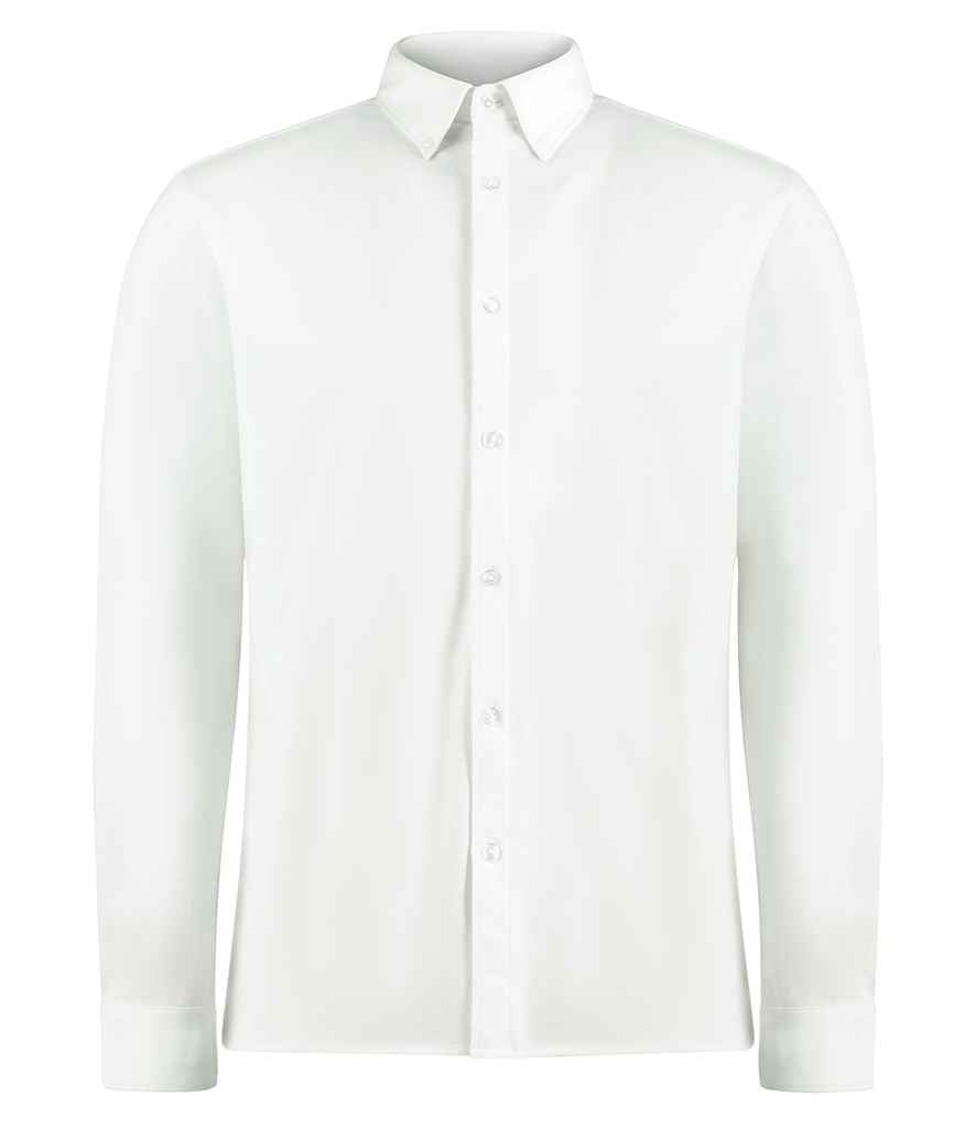 Kustom Kit Long Sleeve Superwash® 60°C Piqué Shirt - FRONT