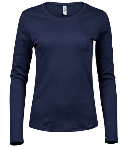 Tee Jays Ladies Long Sleeve Interlock T-Shirt - FRONT