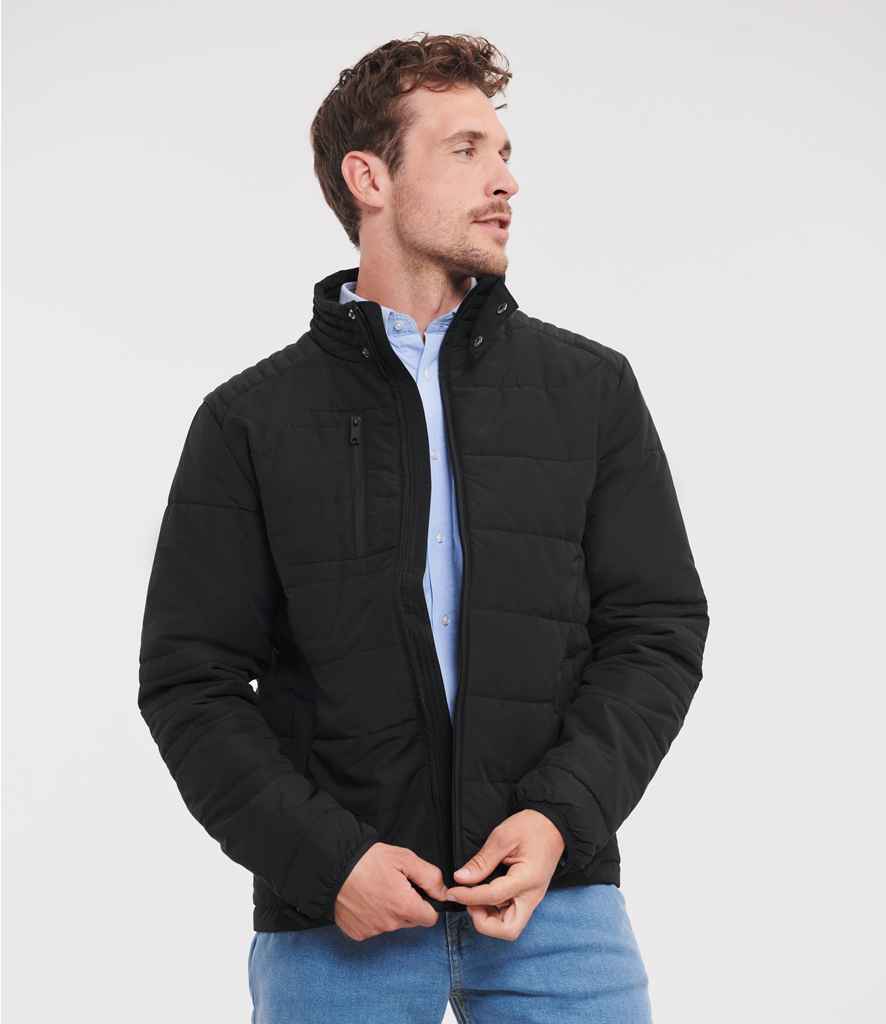 Russell Cross Padded Jacket - Black (430M)