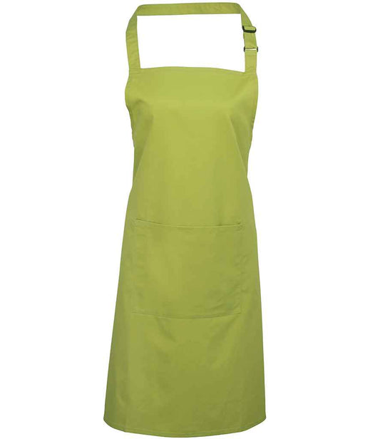 Premier 'Colours' Bib Apron with Pocket - FRONT