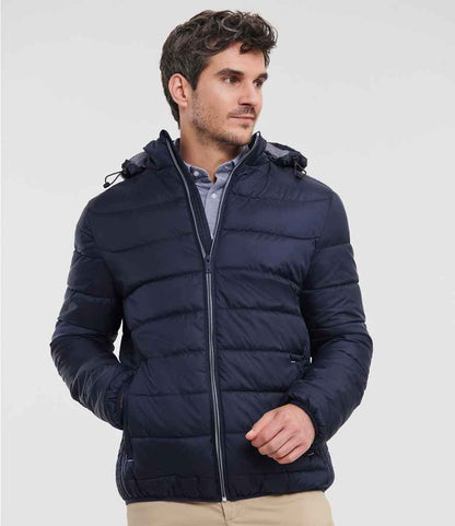 Russell Hooded Nano Padded Jacket - French Navy (440M)